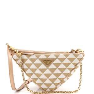 Prada Double Symbole Triangle Bag #331377P23B